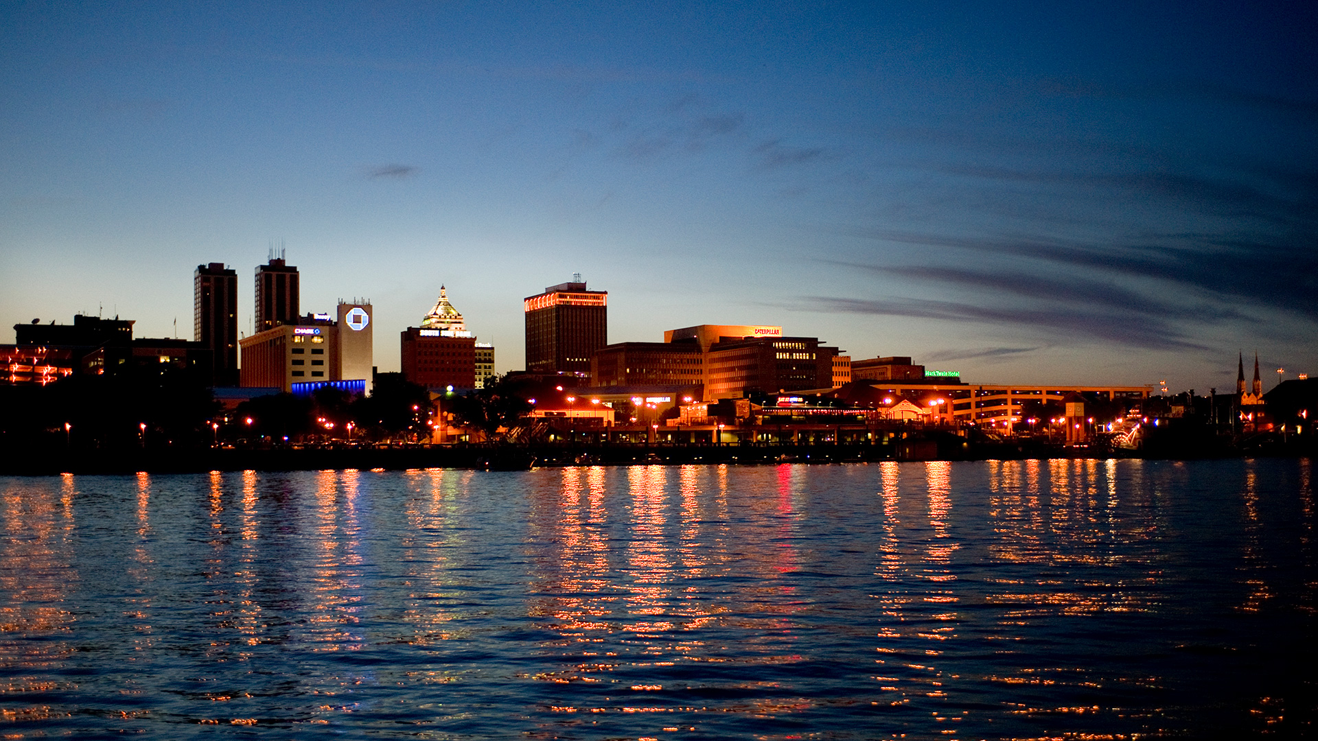 Peoria skyline at Night